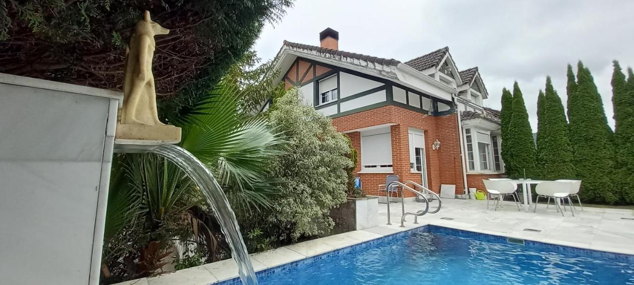Chalet Con Piscina, Sauna Y Jacuzzi Cerca Del Mar A Media Hora De Bilbao Y Santander El Puente  Dış mekan fotoğraf